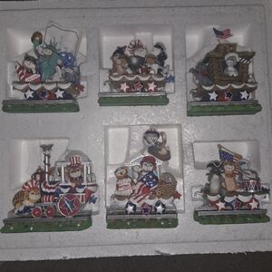 Stars & Stripes Cat Express Train Gary Patterson & The Danbury Mint